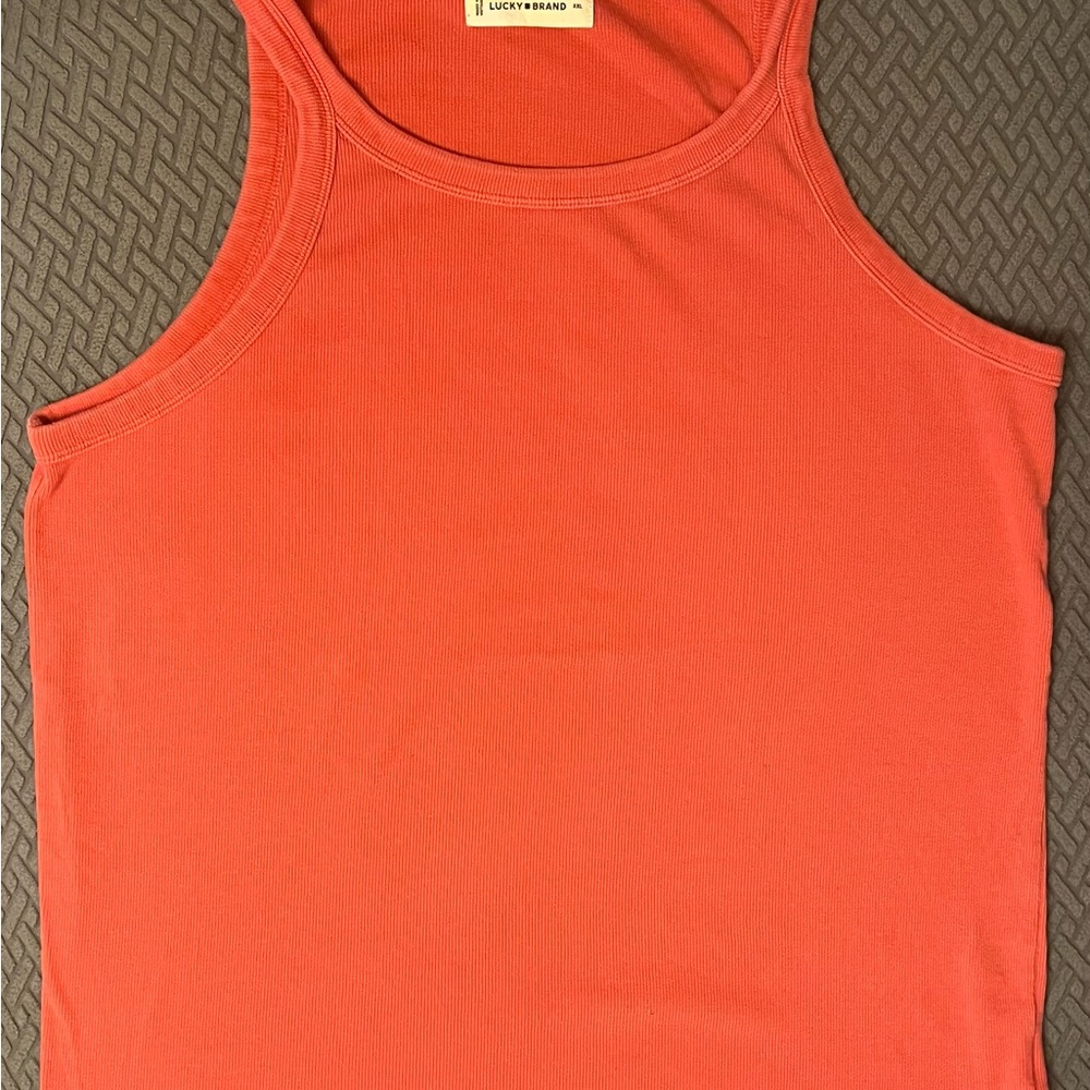 Lucky Brand Vibrant Pink Tank Top